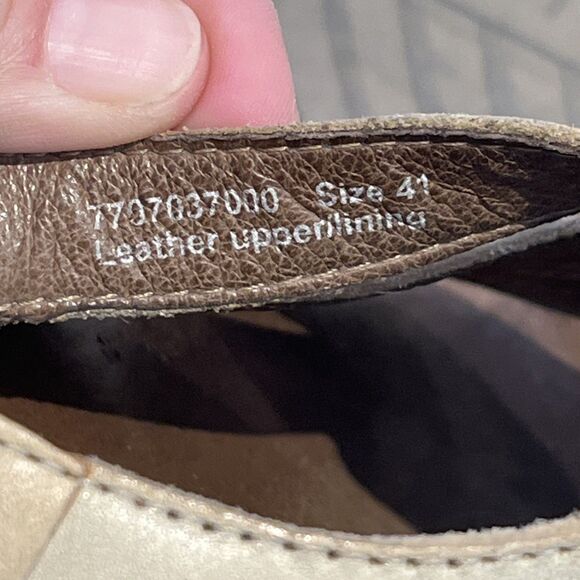 Dansko Sandals Leather Floral Strappy Wood Platform Size 41 US 10.5-11 buckle ni - Picture 9 of 9